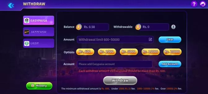 boom bet withdraw